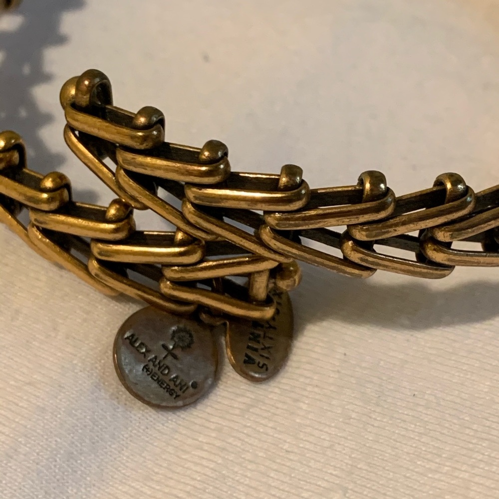 Alex and Ani Vintage sixty-six wrap bracelet.